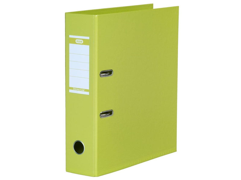 ELBA  "Strong-Line" Lever Arch File PP exchangeable spine label  Lime A4 8 cm