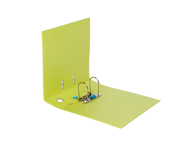 ELBA  "Strong-Line" Lever Arch File PP exchangeable spine label  Lime A4 8 cm
