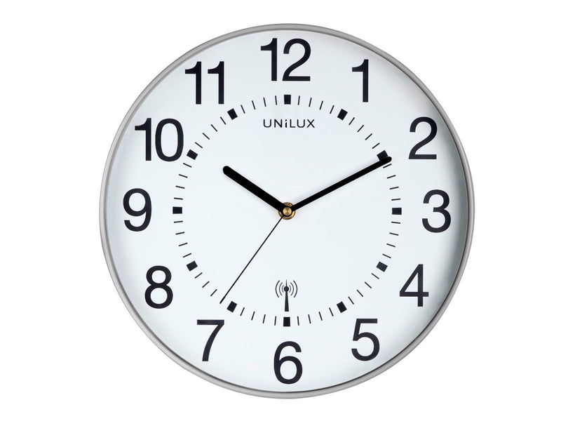 Unilux Wave Clock Metal grey