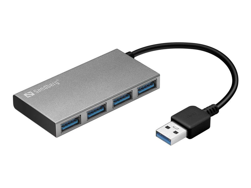 Sandberg 4-port USB 3.0 Hub USB-Hubs - 4 - silber