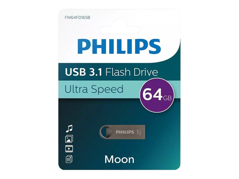 Philips FM64FD165B Moon edition 3.1 - USB flash drive - 64 GB - 64GB - USB-Stick