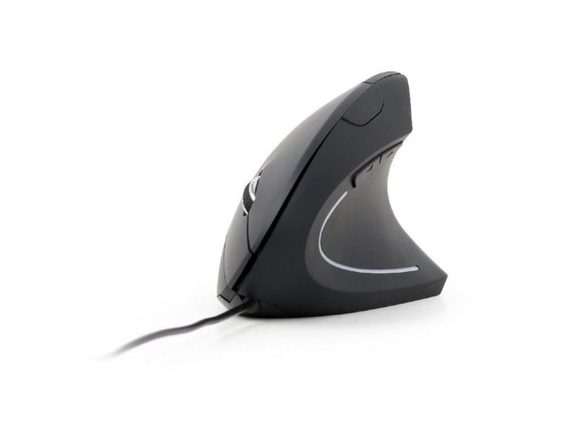 Gembird Ergonomic 6-button wired optical mouse - Vertical mouse (Schwarz)