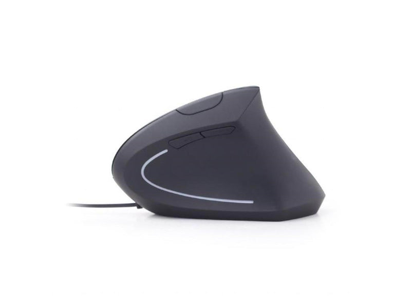 Gembird Ergonomic 6-button wired optical mouse - Vertical mouse (Schwarz)