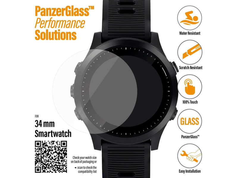 PanzerGlass SmartWatch 34mm | Screen Protector Glass