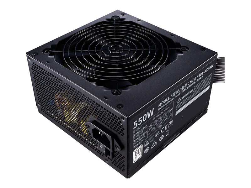 Cooler Master MWE White V2 550 Netzteile - 550 Watt - 120 mm - ATX 2.52 - 80 Plus White (bis zu 80% effektiv)