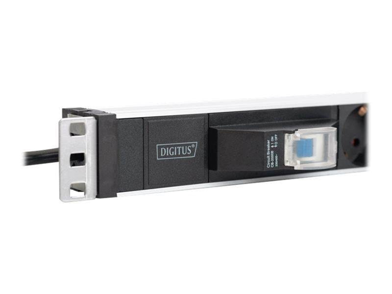 DIGITUS 6-fach Steckdosenleiste 19"" Alu..1HE.Schu