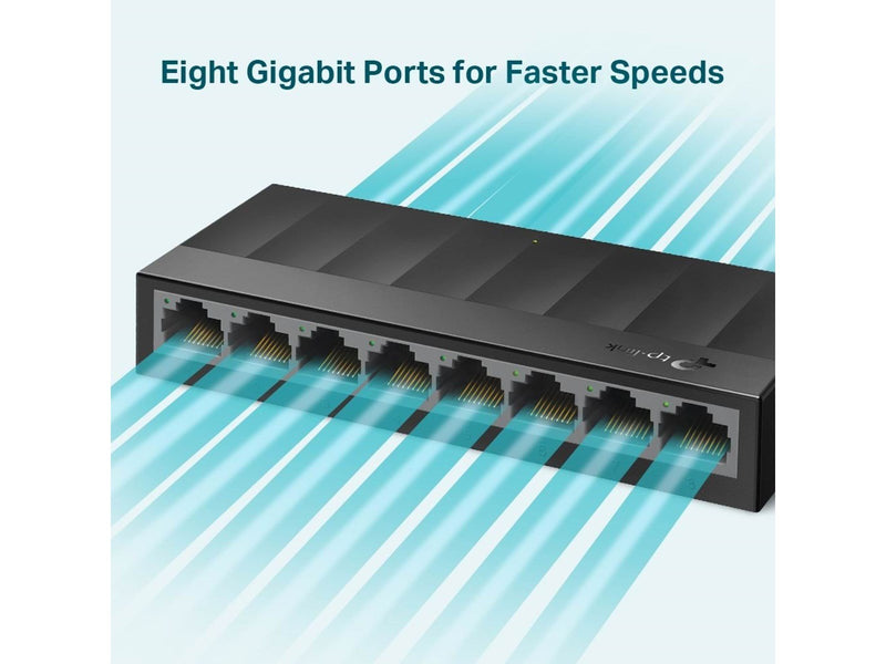 TP-Link LS1008G 8-Port 10/100/1000Mbps Desktop Switch