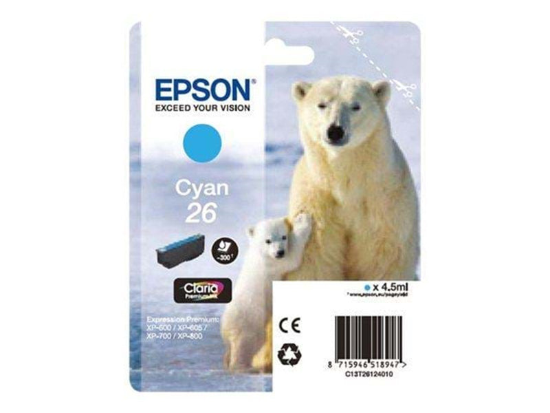 Epson 26 Ink Cartridge - Tintenpatrone Cyan