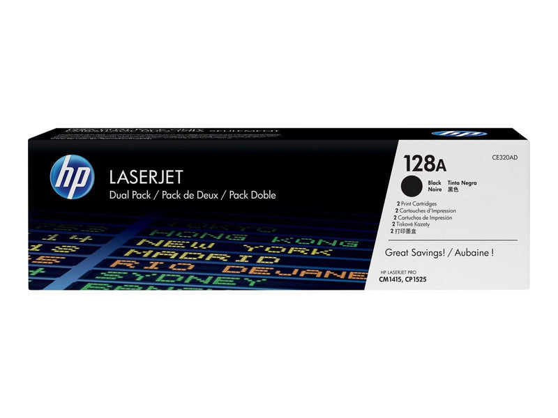 HP 128A / CE320AD Black Toner - Tonerpatrone Schwarz