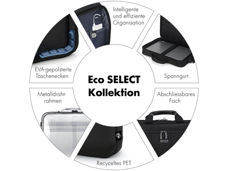Dicota Eco Select Rucksack für Laptop 17.3" | Schwarz