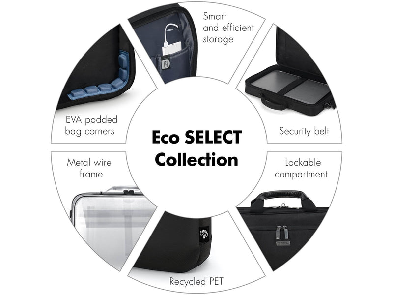 Dicota Eco Select Rucksack für Laptop 17.3" | Schwarz