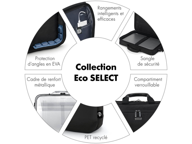 Dicota Eco Select Rucksack für Laptop 17.3" | Schwarz