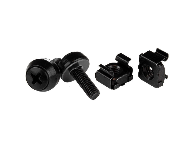 StarTech.com CABSCREW1032 (50-Pack) 10-32 Server Rack Cage Nuts and Screws w/Washers - Rack Mount Hardware Kit