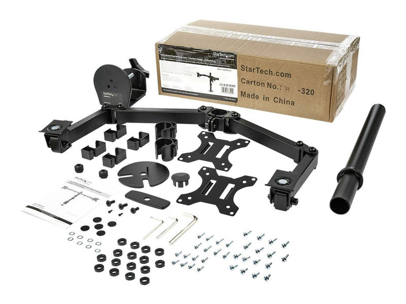 StarTech.com Desk Mount Dual Monitor Arm - Crossbar - Articulating - Steel - desk mount (adjustable arm)
