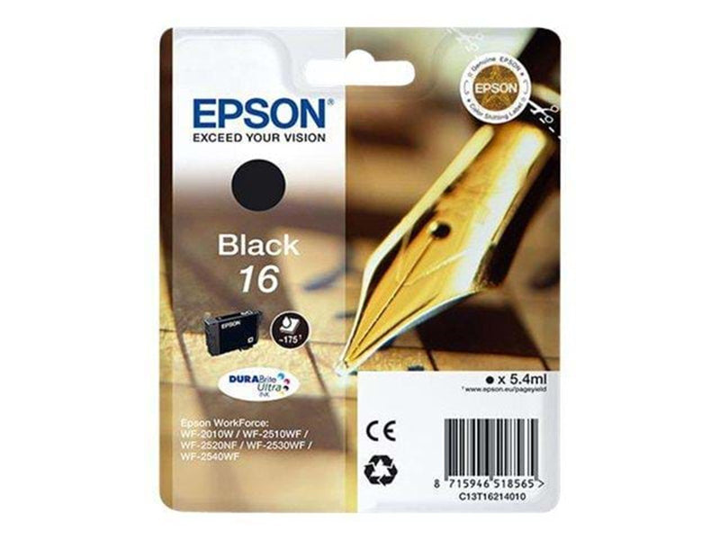 Epson 16 Ink Cartridge - Black - Tintenpatrone Schwarz
