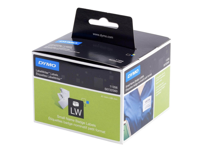 DYMO LabelWriter Etiketten für kleine Namensschilder | 41 mm x 89 mm | Rolle mit 300 leicht ablösbaren Etiketten | selbstklebend