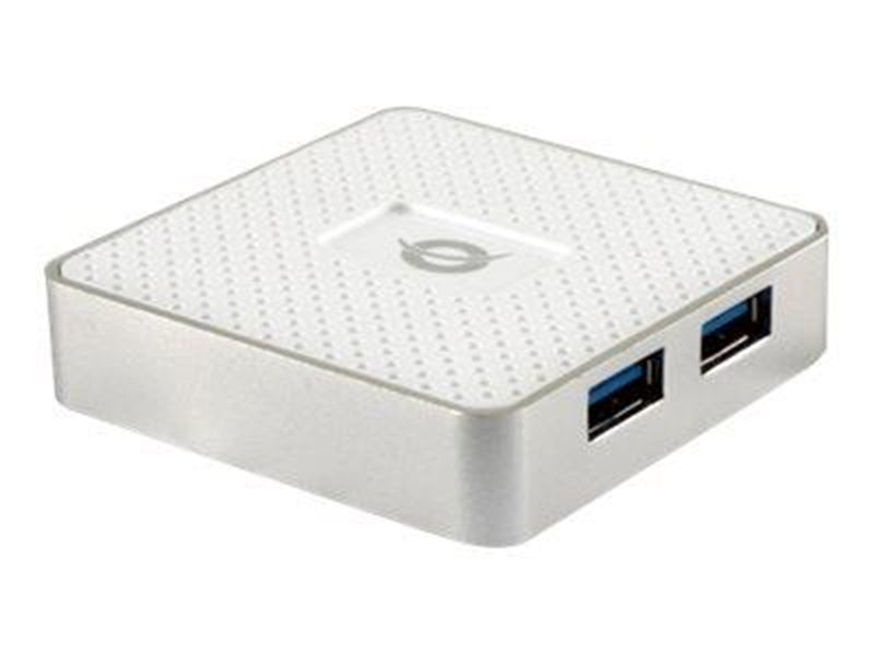 Conceptronics Conceptronic HUBBIES03W - Version 1 - hub - 4 ports USB-Hubs - USB 3.2 - 4 - Weiß