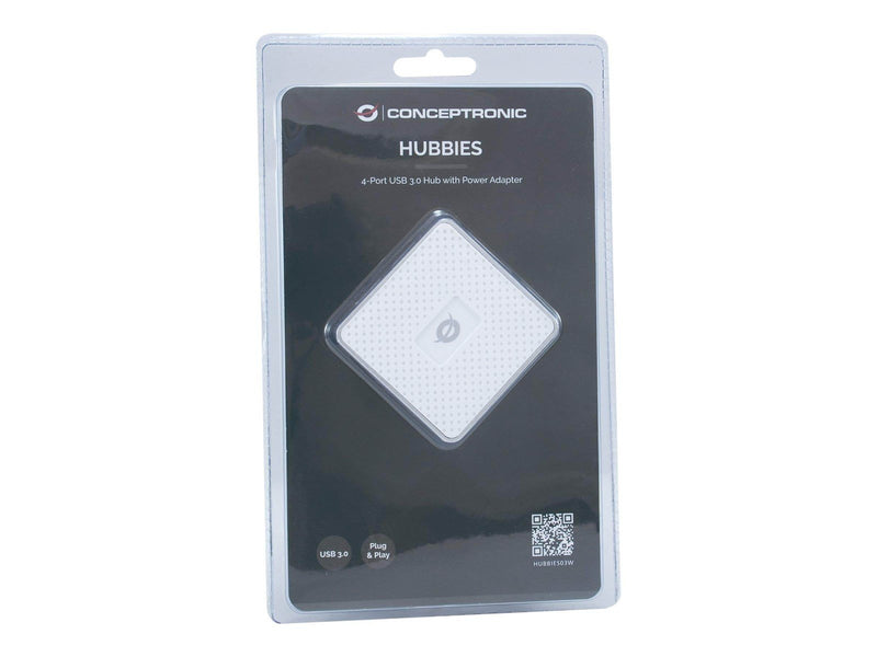 Conceptronics Conceptronic HUBBIES03W - Version 1 - hub - 4 ports USB-Hubs - USB 3.2 - 4 - Weiß