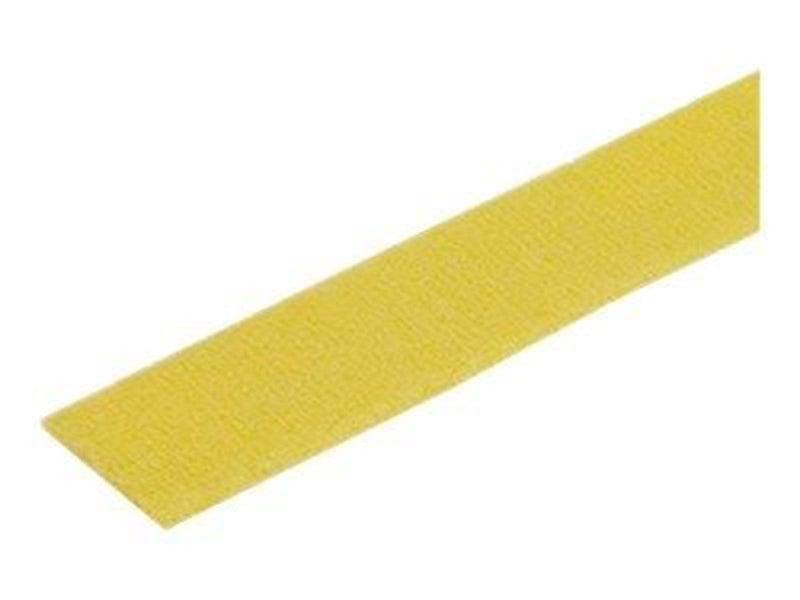 StarTech.com 100ft. Hook and Loop Roll - Yellow - Cable Management - hook & loop fastener