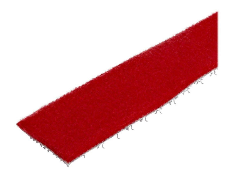 StarTech.com 25ft. Hook and Loop Roll - Red - Cable Management - hook & loop fastener