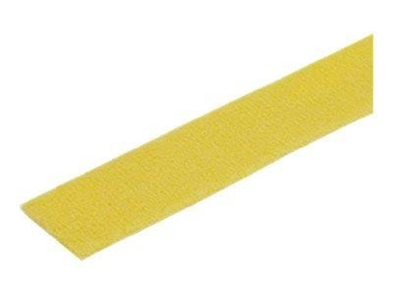 StarTech.com 25ft. Hook and Loop Roll - Yellow - Cable Management - hook & loop fastener