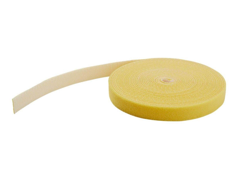 StarTech.com 25ft. Hook and Loop Roll - Yellow - Cable Management - hook & loop fastener