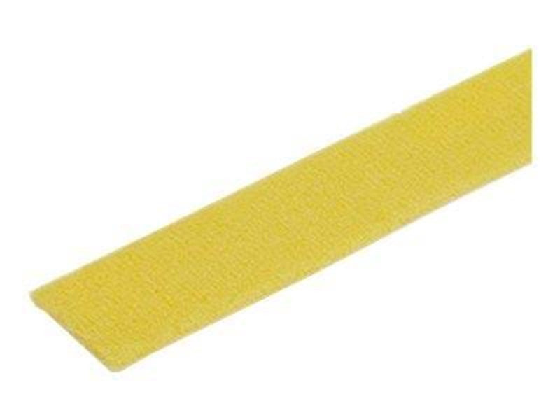 StarTech.com 50ft. Hook and Loop Roll - Yellow - Cable Management - hook & loop fastener