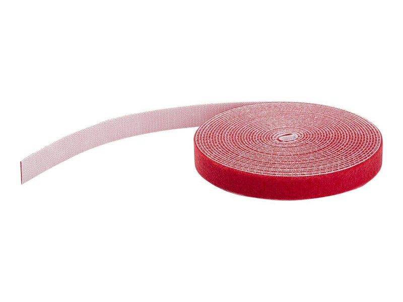 StarTech.com 50ft. Hook and Loop Roll - Red - Cable Management - hook & loop fastener