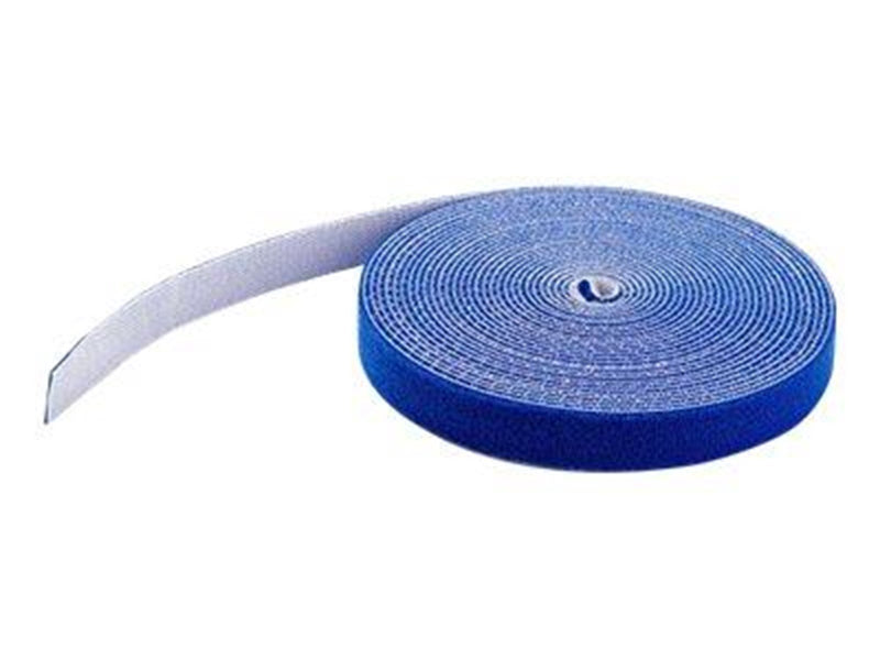 StarTech.com 50ft. Hook and Loop Roll - Blue - Cable Management - hook & loop fastener