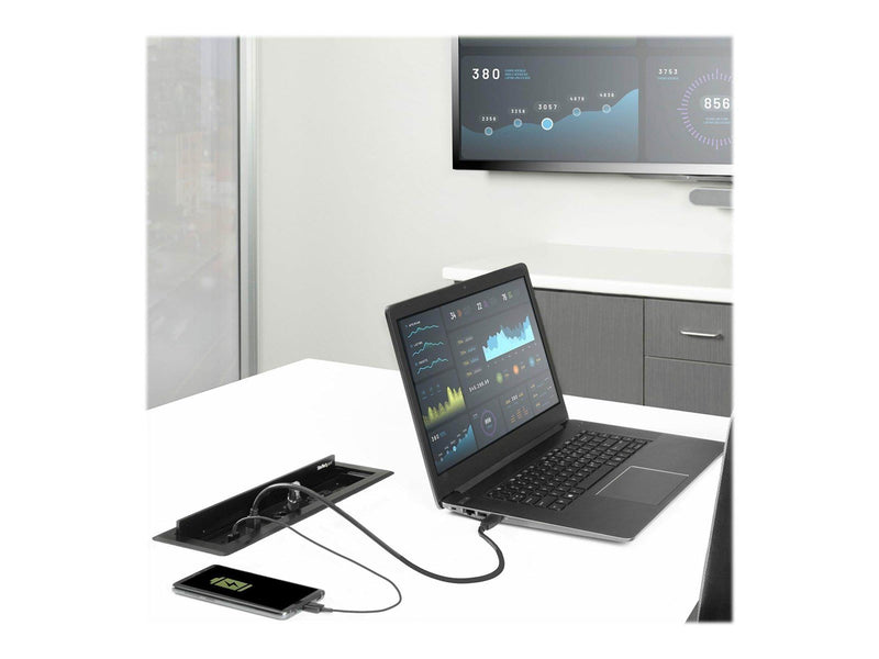 StarTech.com Dual-Module Conference Table Connectivity Box-Customizable - mounting plate