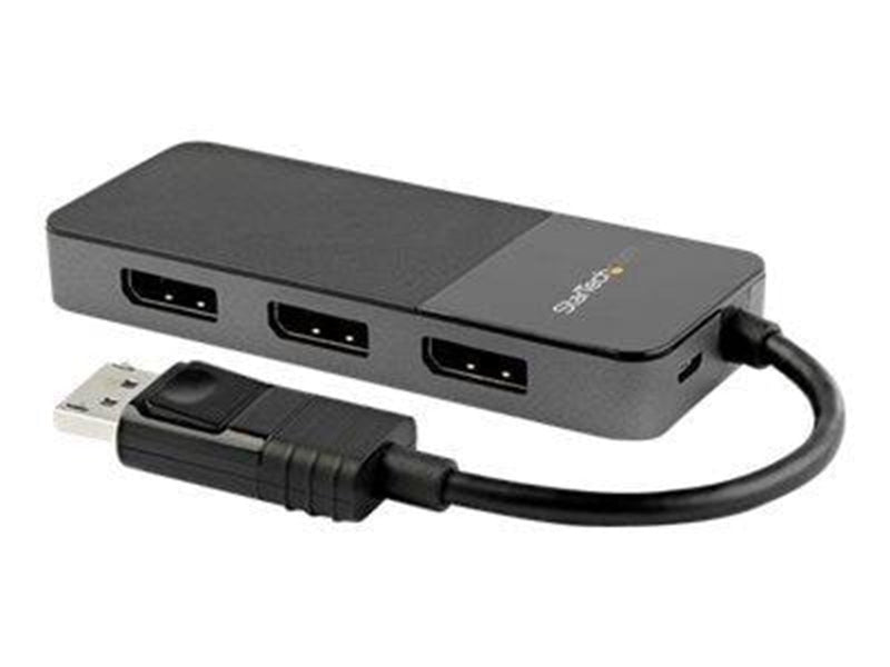 StarTech.com Hub Concentrador MST DisplayPort 1.4 de 3 Puertos 4 K - Divisor Splitter - Compatible con Windows - HDR - EDID (MST