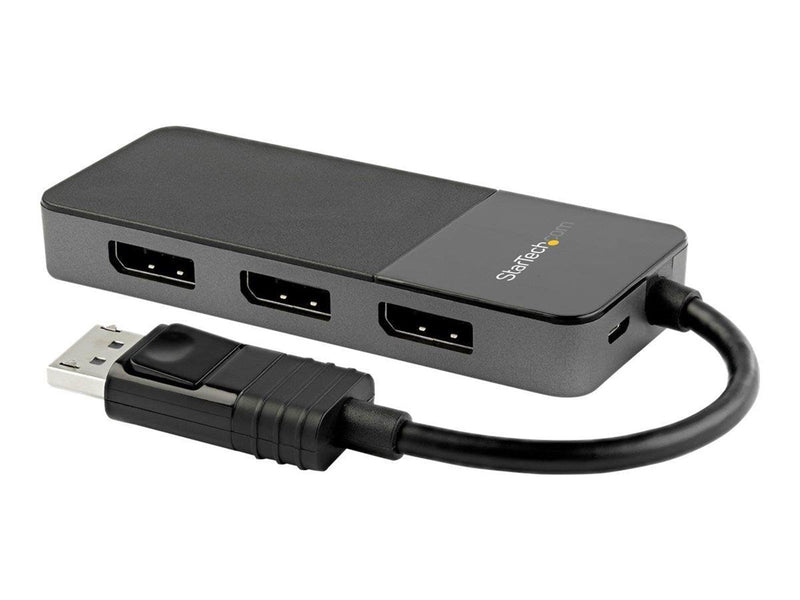 StarTech.com Hub Concentrador MST DisplayPort 1.4 de 3 Puertos 4 K - Divisor Splitter - Compatible con Windows - HDR - EDID (MST