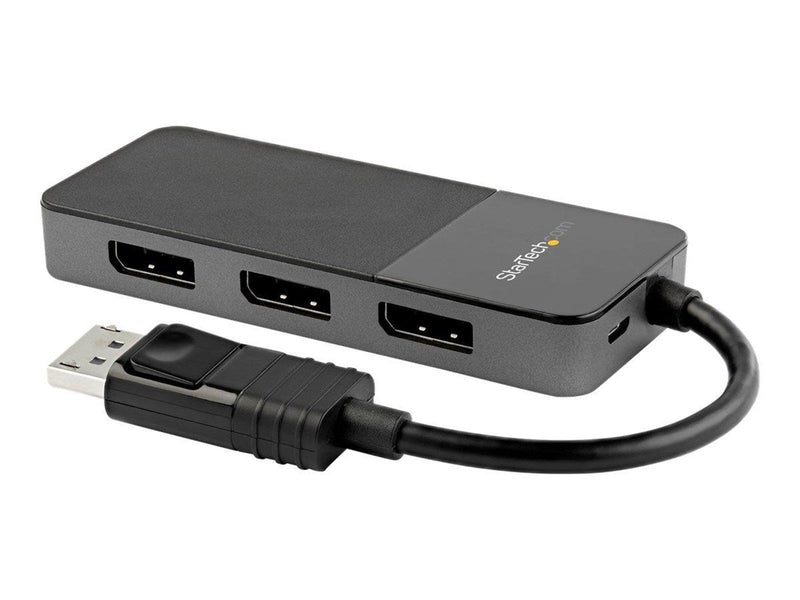 StarTech.com Hub Concentrador MST DisplayPort 1.4 de 3 Puertos 4 K - Divisor Splitter - Compatible con Windows - HDR - EDID (MST