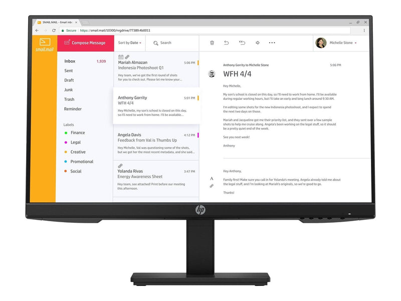 HP P24h G4 - 1920x1080 - 75Hz - IPS - Speakers