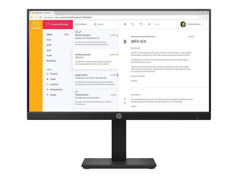 HP P24h G4 - 1920x1080 - 75Hz - IPS - Speakers