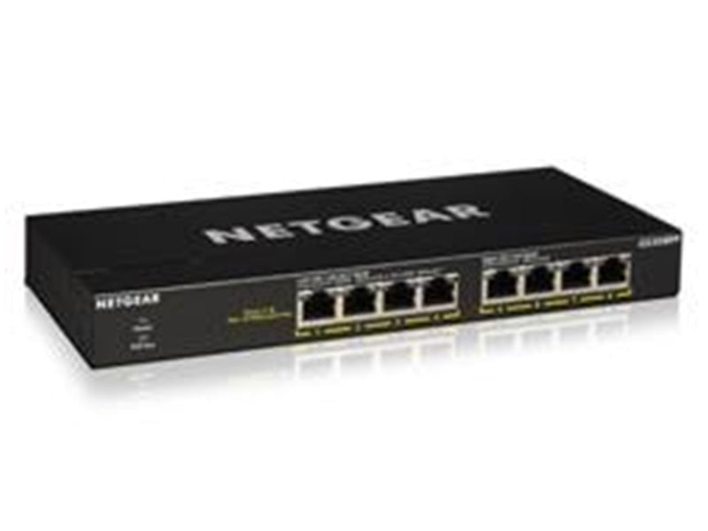 Netgear GS308PP 8-Port Gigabit Ethernet SOHO PoE+ Unmanaged Switch (83W)