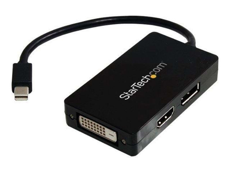 StarTech.com Mini DisplayPort to DisplayPort / DVI / HDMI Multifunction Adapter - adapter för video / ljud - DisplayPort / HDMI