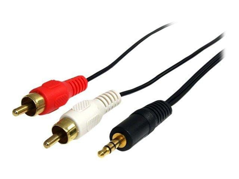 StarTech.com Stereo Audio Kabel - 3.5mm Male zu 2x RCA Male - Audiokabel