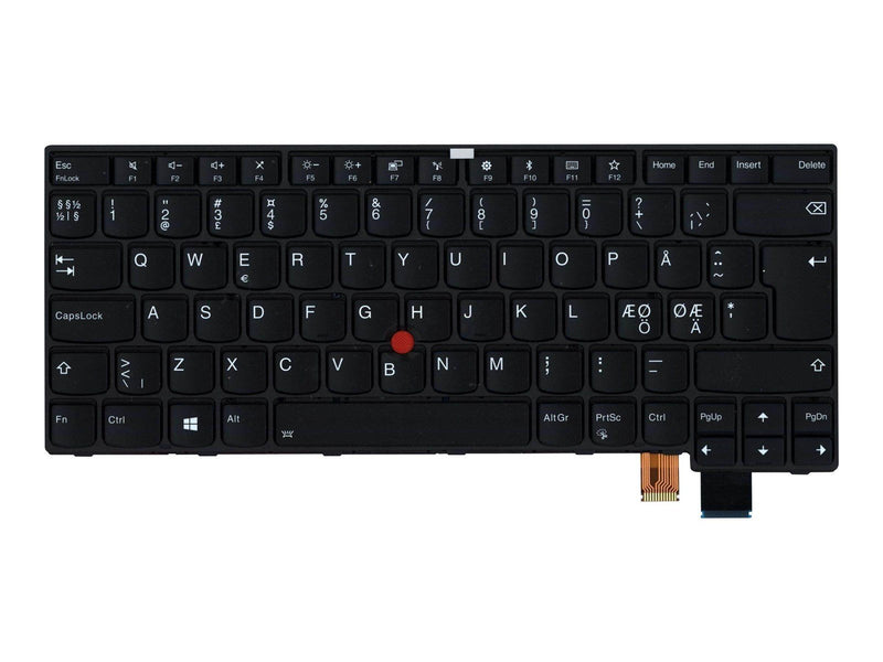 Lenovo Chicony TH BL-85DN - Portable Keyboard - Ersatz - Nordisch - Schwarz