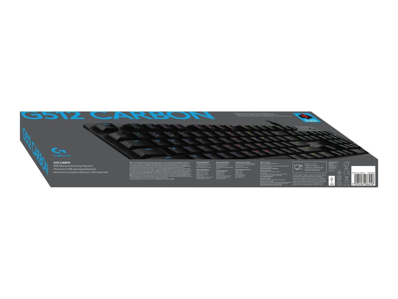 Logitech G512 Carbon GX Red - US - Gaming Tastaturen - Universal - Schwarz