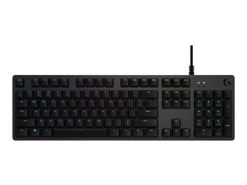 Logitech G512 Carbon GX Brown - ND - Gaming Tastaturen - Nordisch - Schwarz
