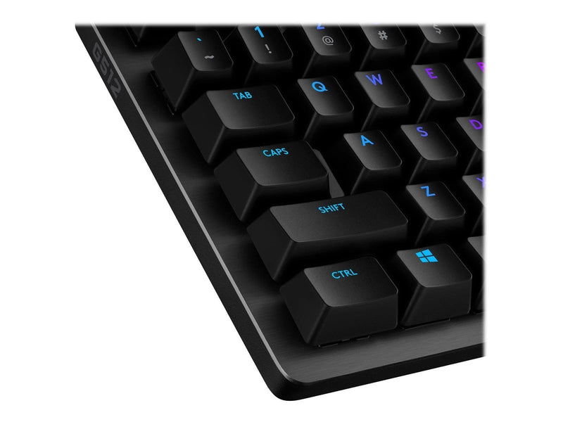 Logitech G512 Carbon GX Red - ND - Gaming Tastaturen - Nordisch - Schwarz