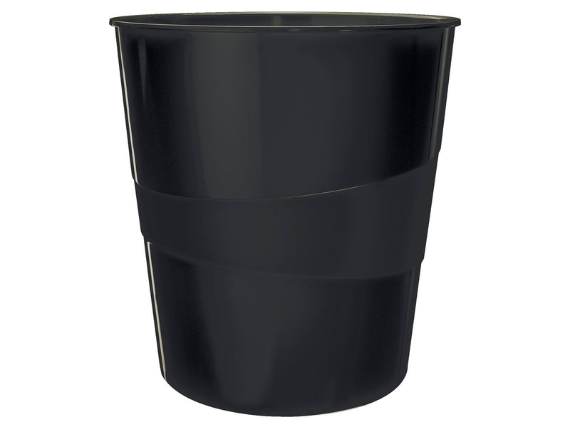 Leitz  WOW Papierkorb Schwarz