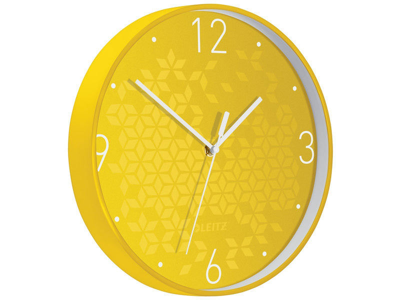 Leitz  WOW Wanduhr Gelb