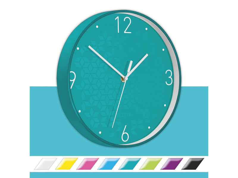 Leitz  WOW Wanduhr Eisblau
