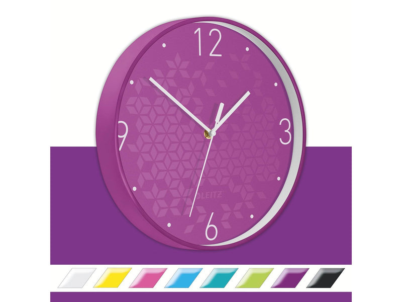 Leitz  WOW Wanduhr Violett