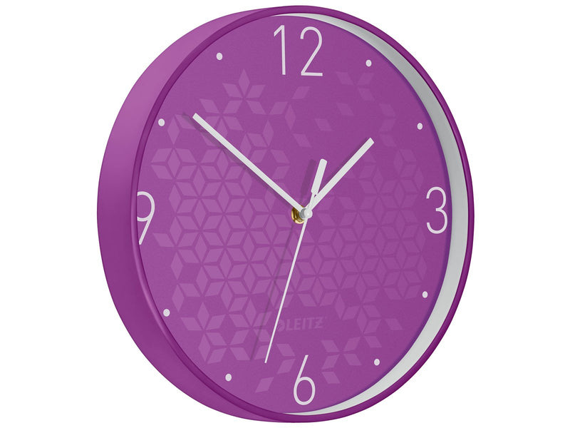 Leitz  WOW Wanduhr Violett