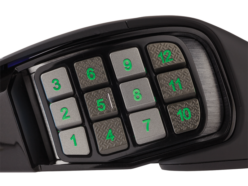 Corsair SCIMITAR RGB ELITE MMO - Black - Gaming Maus (Schwarz mit RGB)