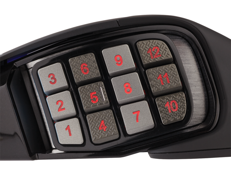Corsair SCIMITAR RGB ELITE MMO - Black - Gaming Maus (Schwarz mit RGB)