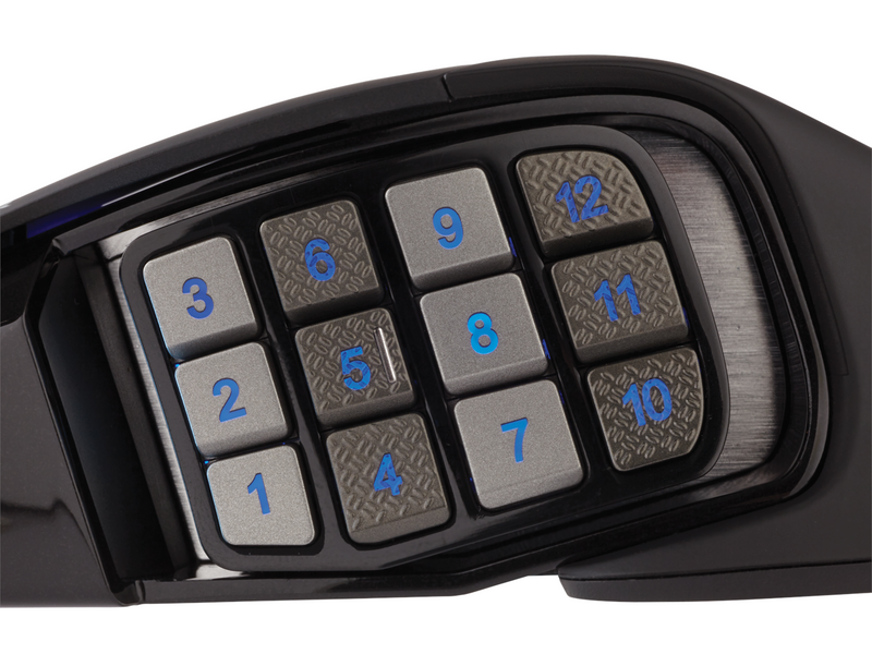 Corsair SCIMITAR RGB ELITE MMO - Black - Gaming Maus (Schwarz mit RGB)